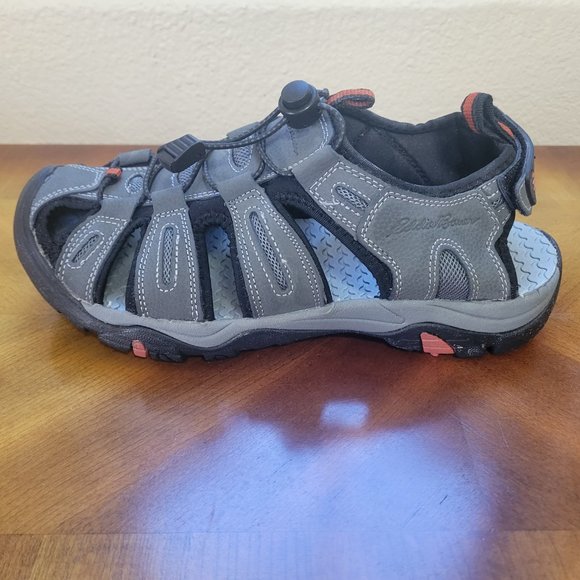 Men's Eddie Bauer Tommy Slip-On Grey Bump Toe Sandals - Picture 5 of 15